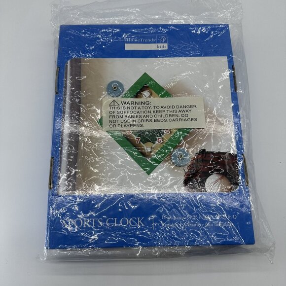 Home Trends Kids Room Baseball Field Diamond Turf Team Sports Game Wall Clock - Picture 2 of 6